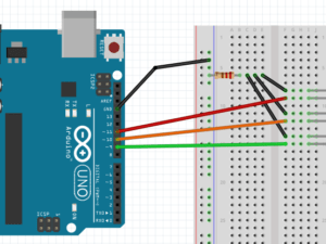 Programmer et trafikklys med Arduino